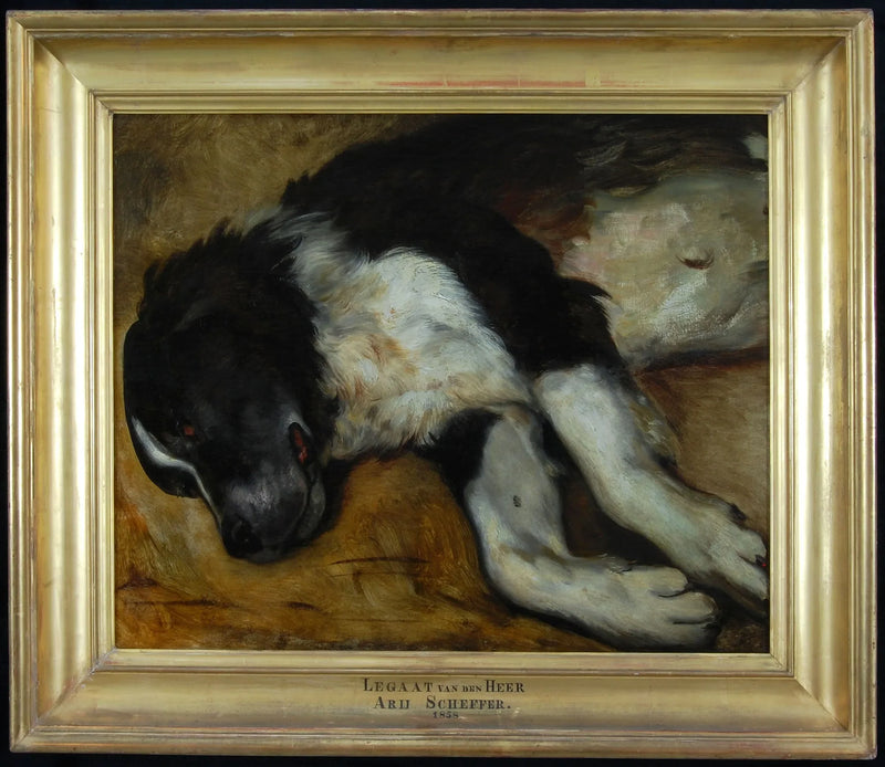 Turc, de hond van de kunstenaar, na zijn dood - Ary Scheffer