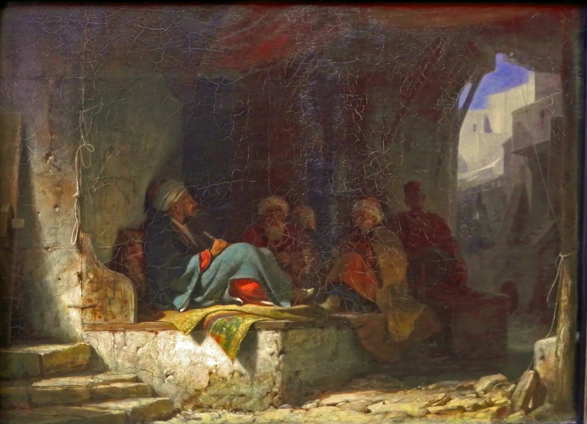 Türken im Kaffeehaus - Carl Spitzweg image 2 reproduction réalisée par Alpha Reproduction