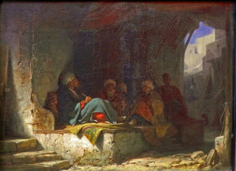 Türken im Kaffeehaus - Carl Spitzweg