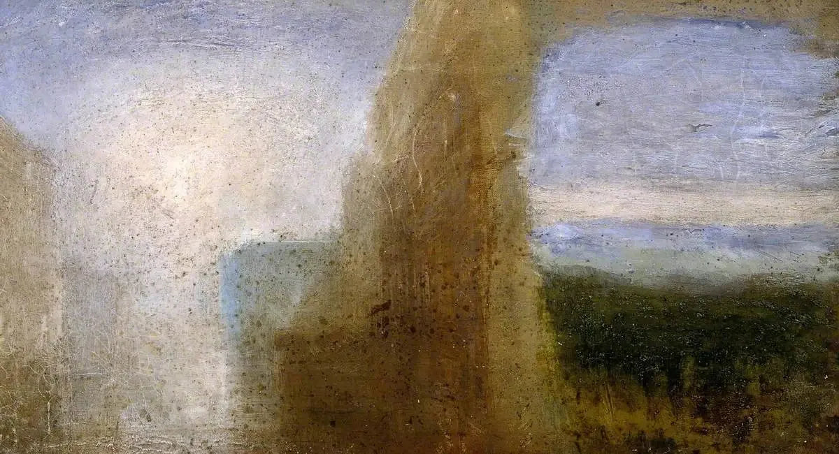 Two Compositions: A Claudian Seaport and an Open Landscape - J. M. W. Turner image 1 copie de tableau peinte à la main