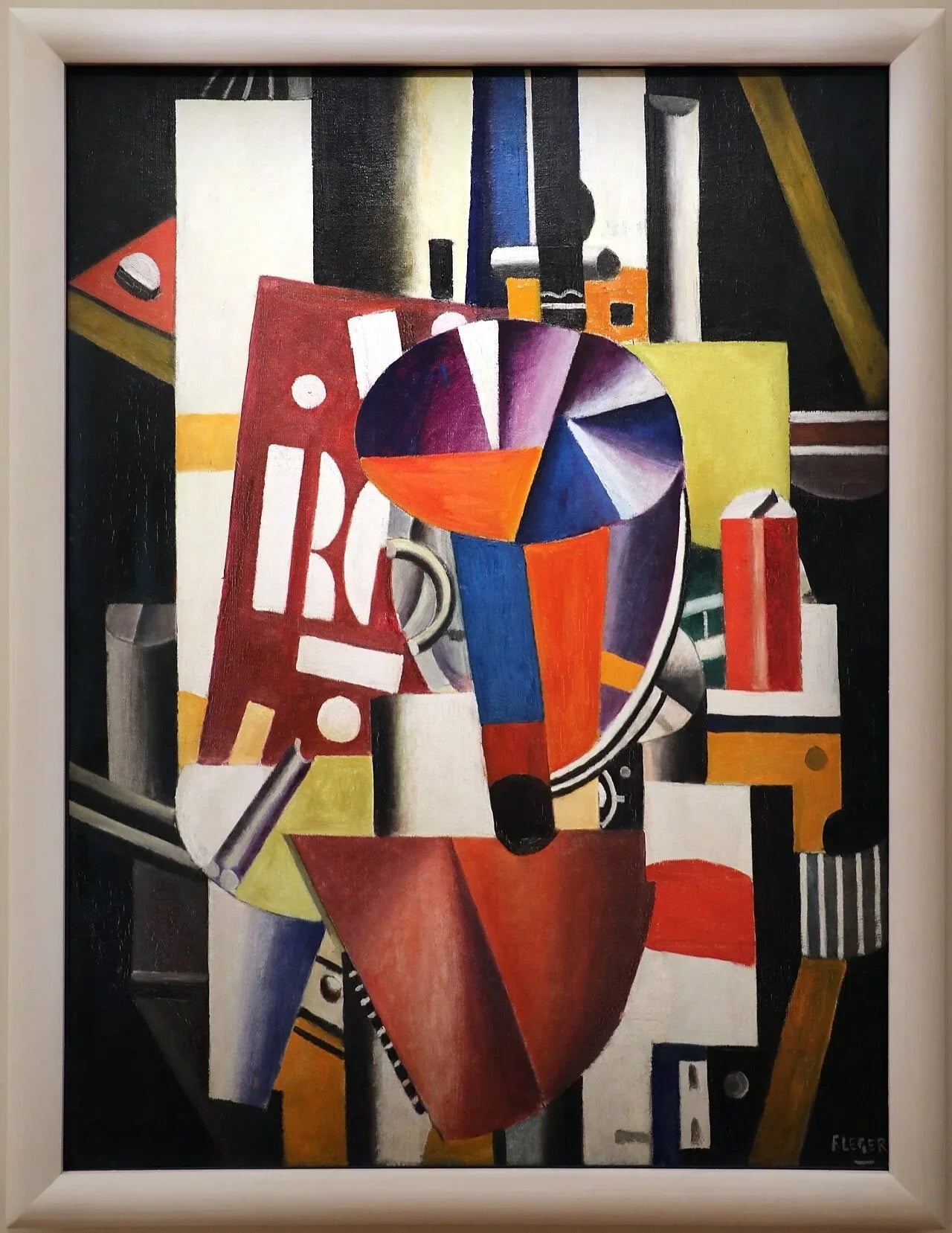 Typographe (État final) - Fernand Léger image 1 tableau peint à l’huile sur toile