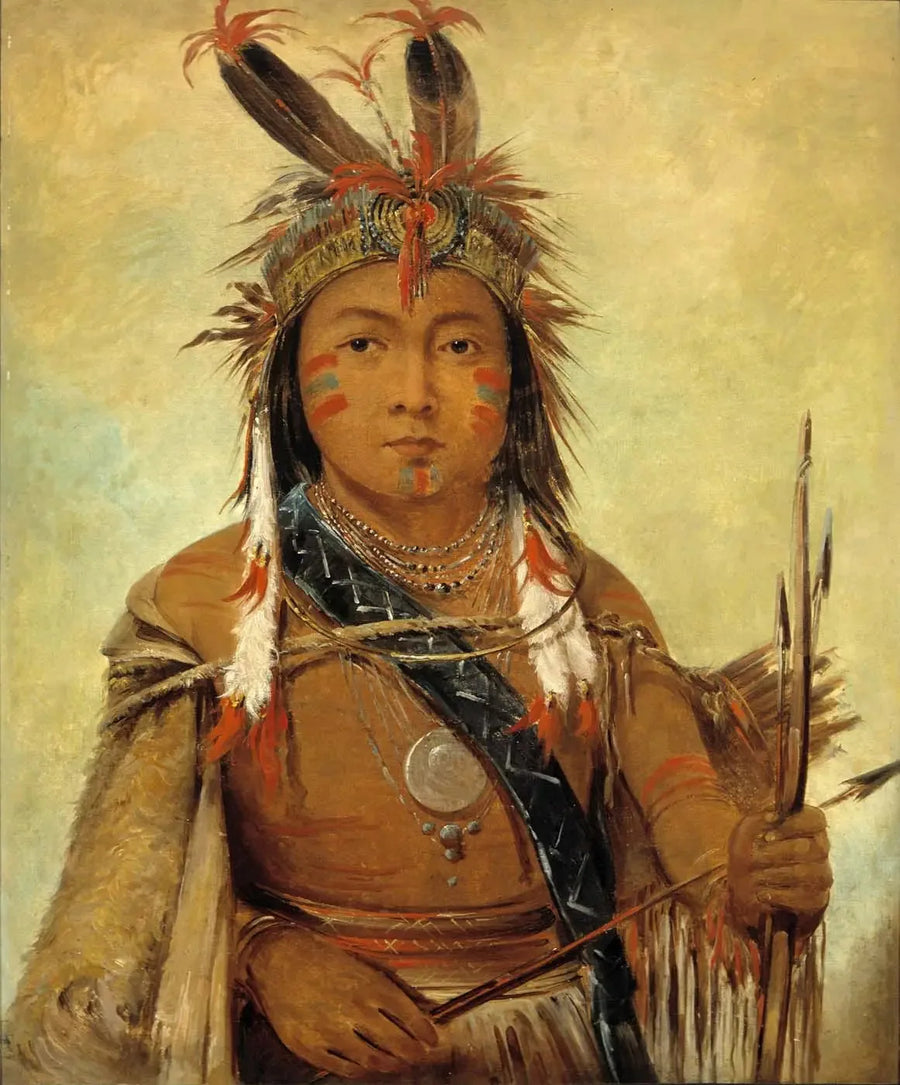 Ud-je-jock, Pélican, un garçon - George Catlin