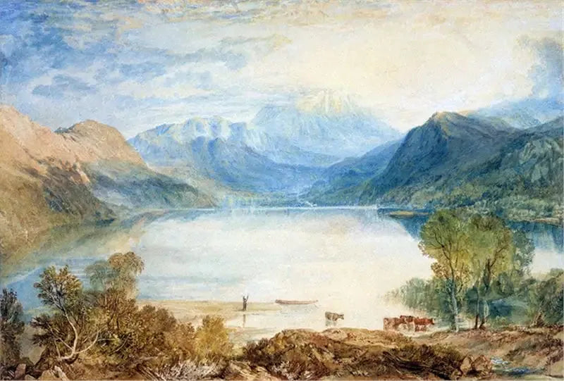 Ullswater from Gobarrow Park - J. M. W. Turner image 1 reproduction de peinture à l’huile