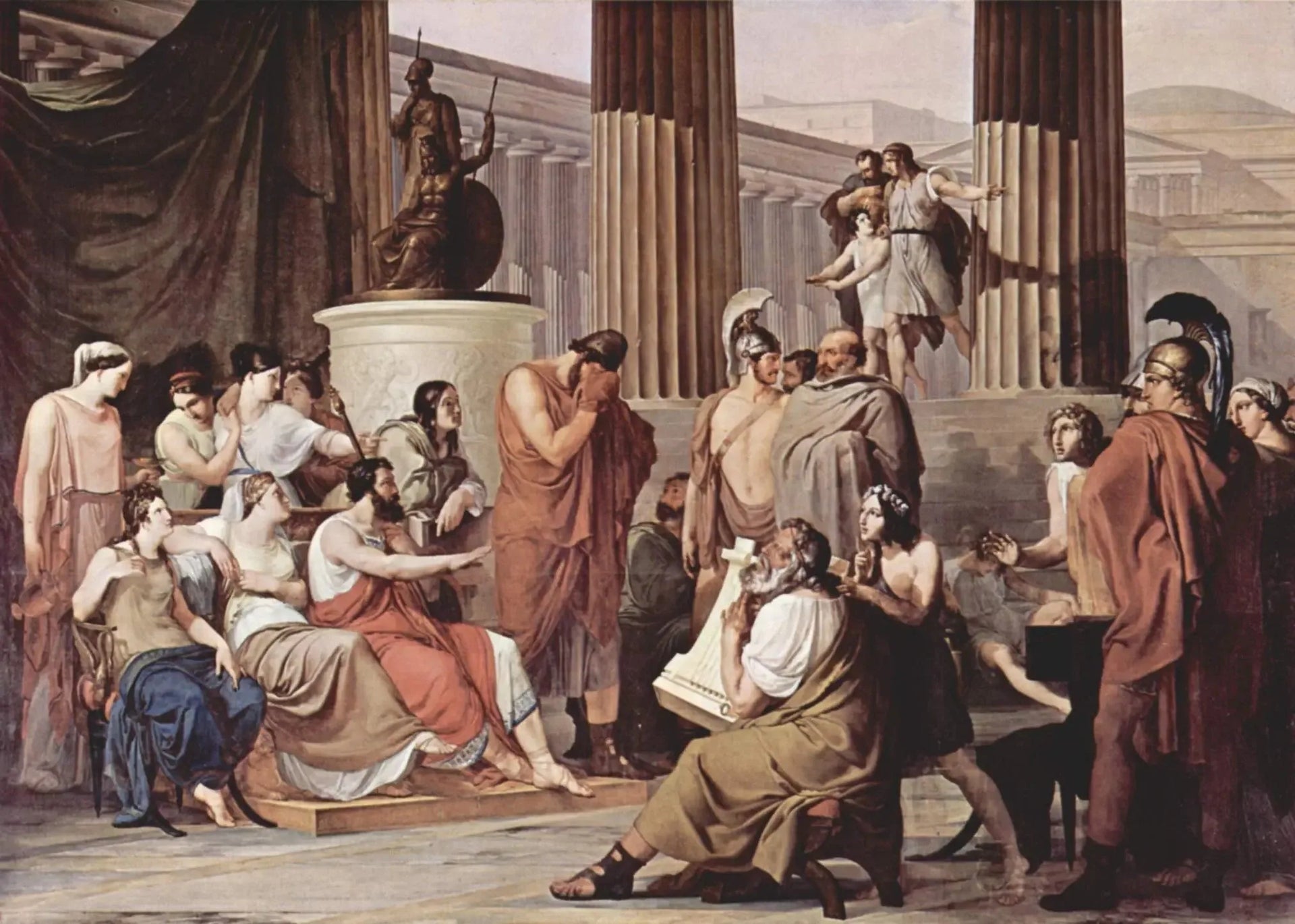Ulysse à la cour d'Alcinoos - Francesco Hayez image 2 copie peinte à la main à l’huile