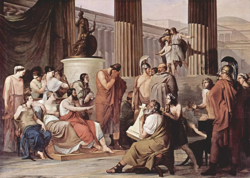 Ulysse à la cour d'Alcinoos - Francesco Hayez image 1 reproduction artisanale de tableau