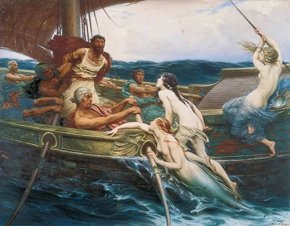 Ulysse et les sirènes - Herbert Draper image 1 reproduction de peinture à l’huile