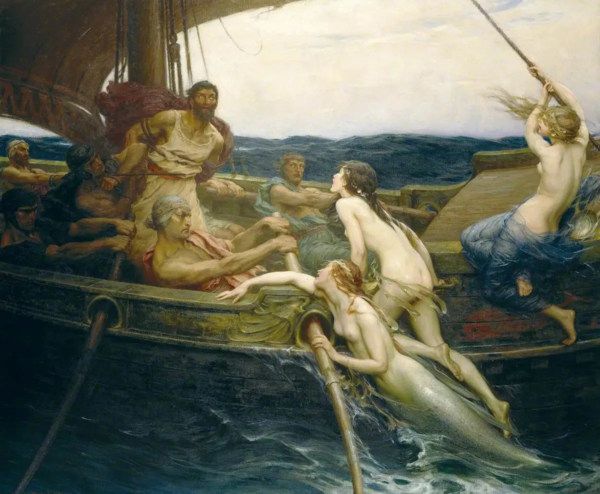 Ulysse et les sirènes - Herbert Draper image 1 tableau peint à l’huile sur toile
