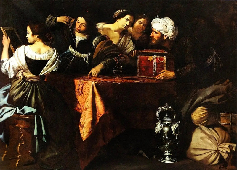 Ulysse remercie Achille parmi les filles de Lycomède - Artemisia Gentileschi