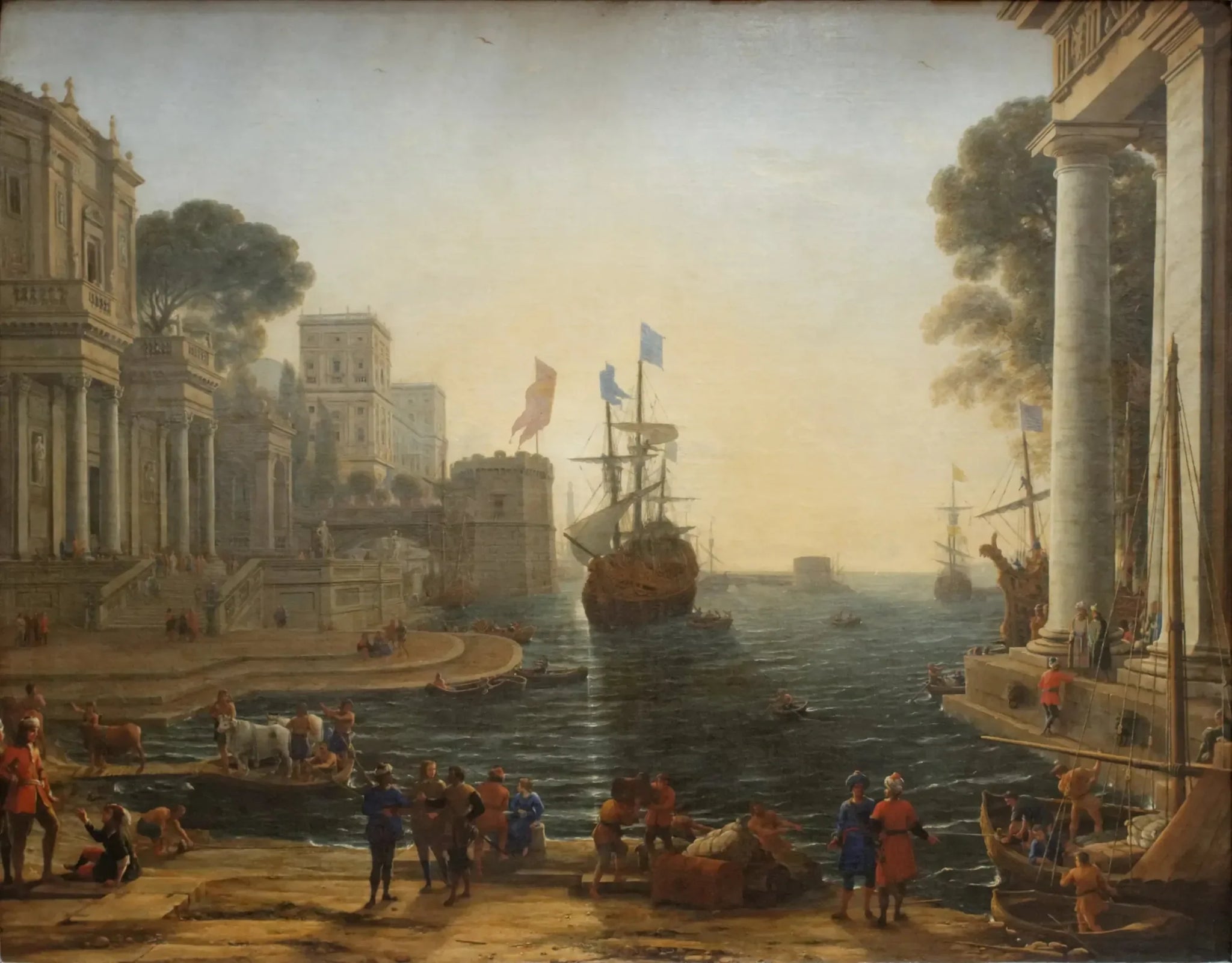 Ulysse remet Chryséis à son père - Claude Lorrain image 1 copie peinte à la main à l’huile