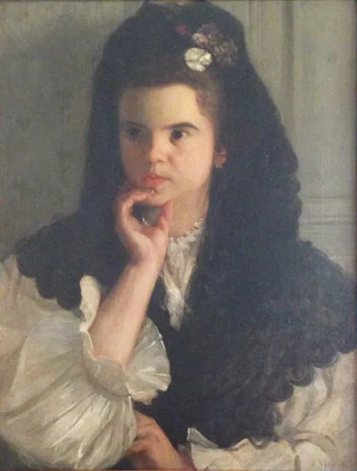Uma madrilena - Eliseu Visconti image 1 copie peinte à la main à l’huile