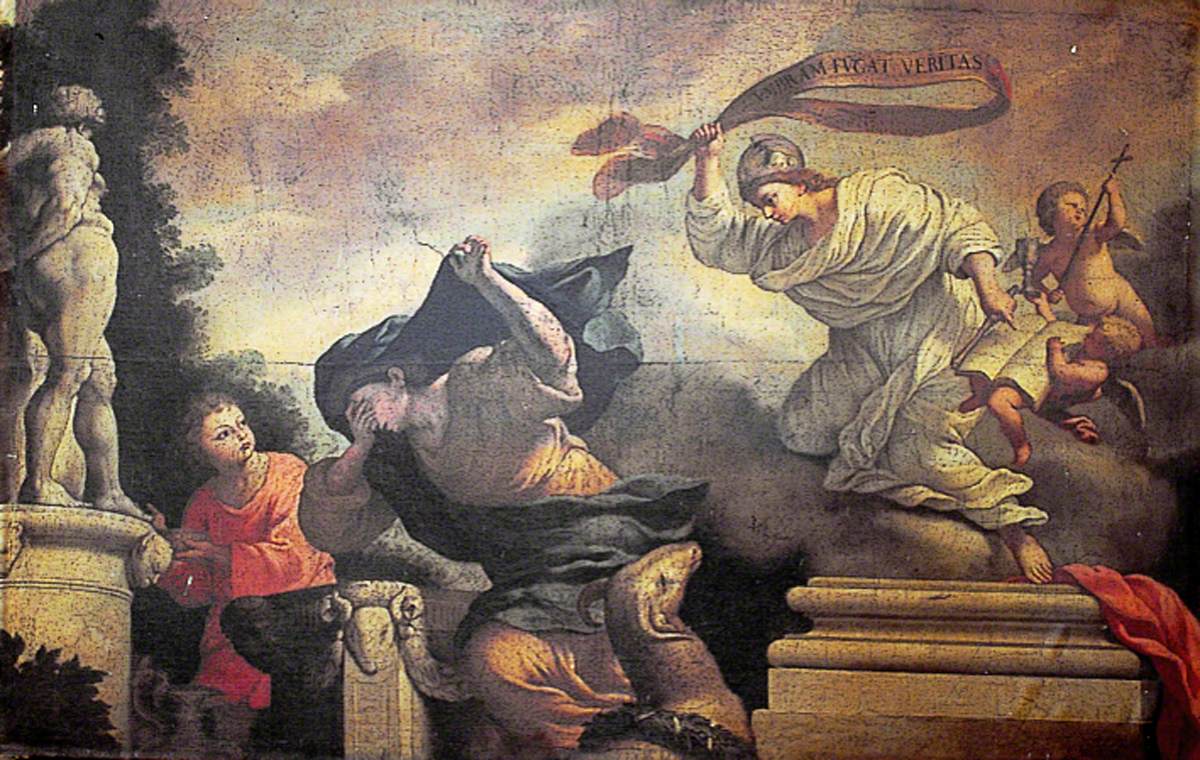 Umbram Fugat Veritas - Francesco Solimena image 1 copie peinte à la main à l’huile