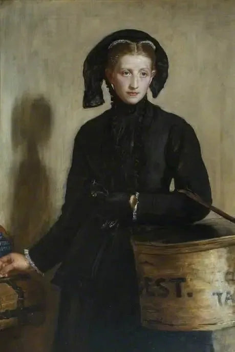Un acarien de veuve - John Everett Millais image 1 reproduction artisanale de tableau