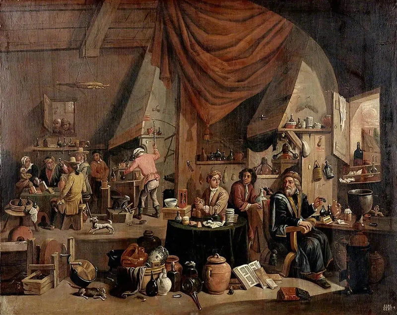 Un alchimiste dans son laboratoire - David Teniers le Jeune