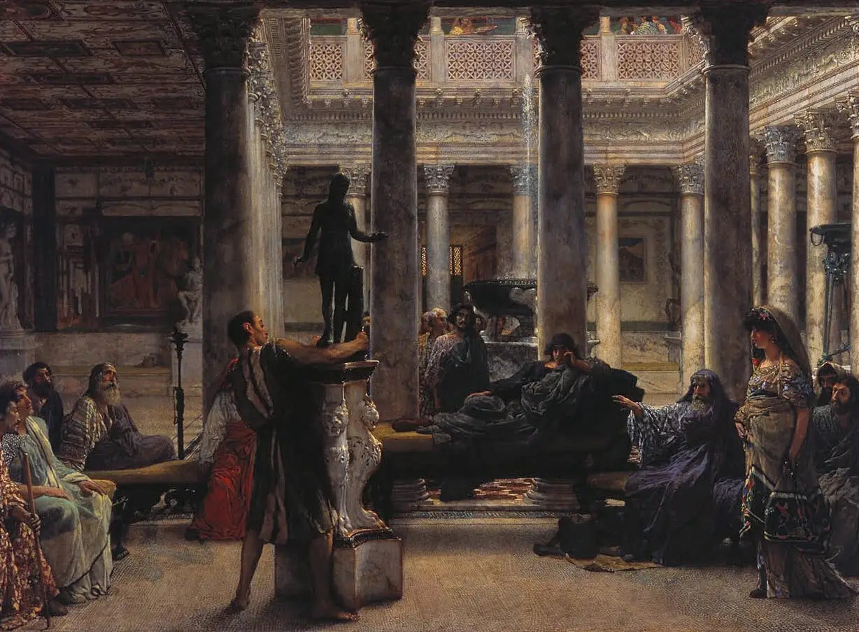 Un amateur romain - Lawrence Alma-Tadema image 1 reproduction artisanale de tableau