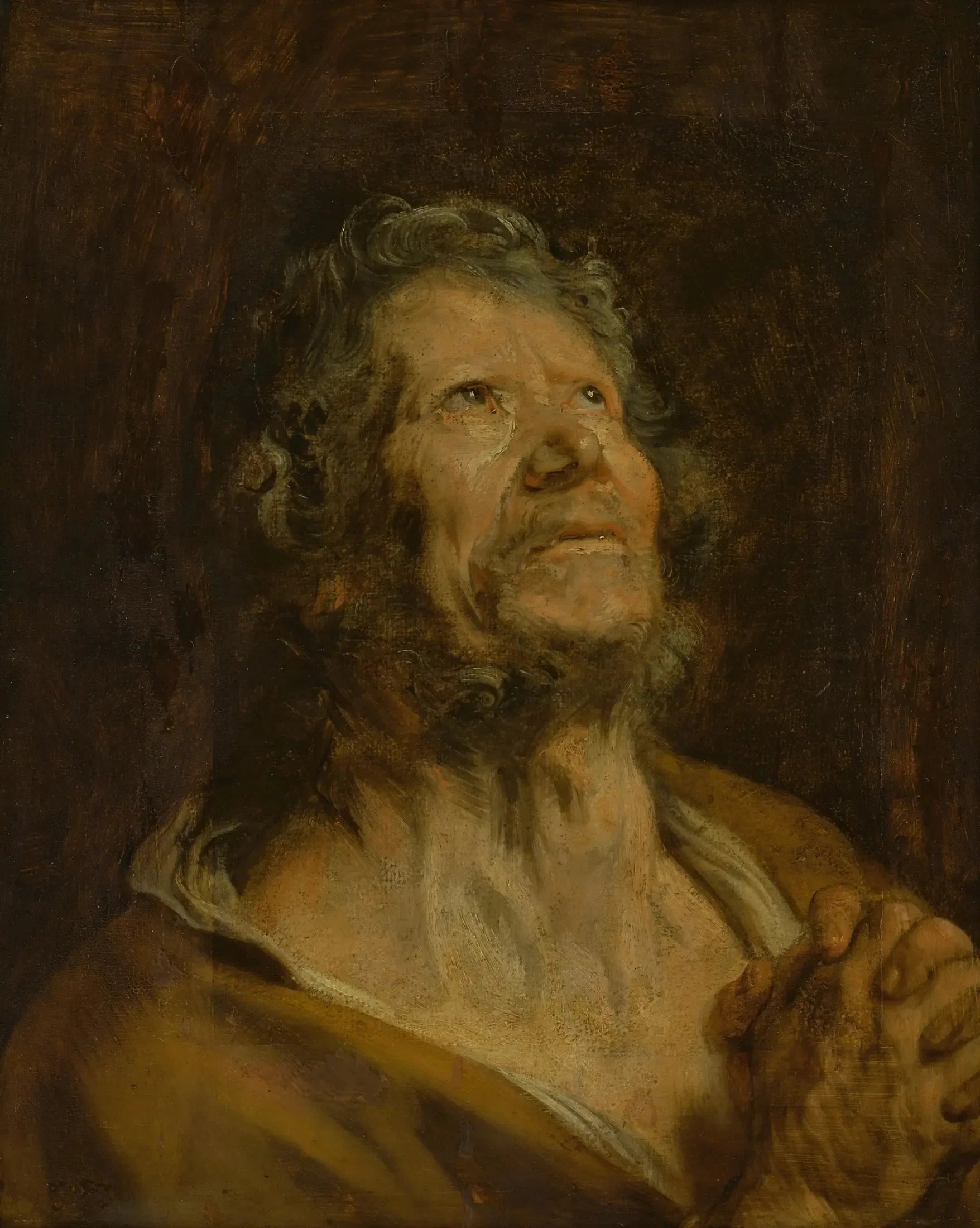 Un apôtre aux mains jointes - Antoine van Dyck image 1 reproduction artisanale de tableau