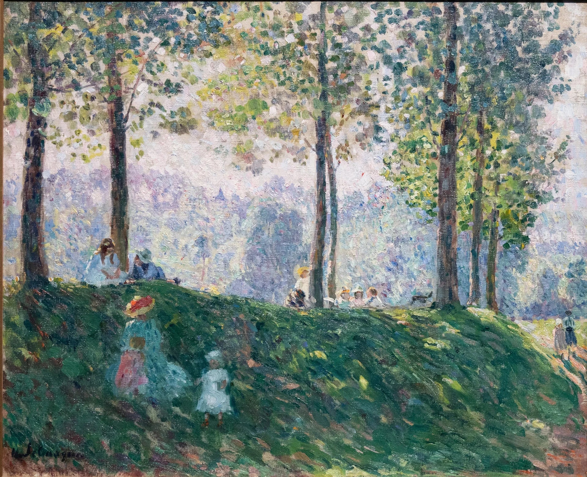 Un après-midi dans le parc - Henri Lebasque image 1 reproduction de peinture à l’huile