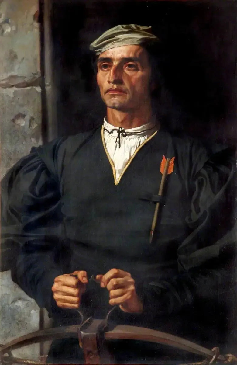 Un arbalétrier italien - Frederic Leighton image 1 reproduction d’œuvre d’art à l’huile