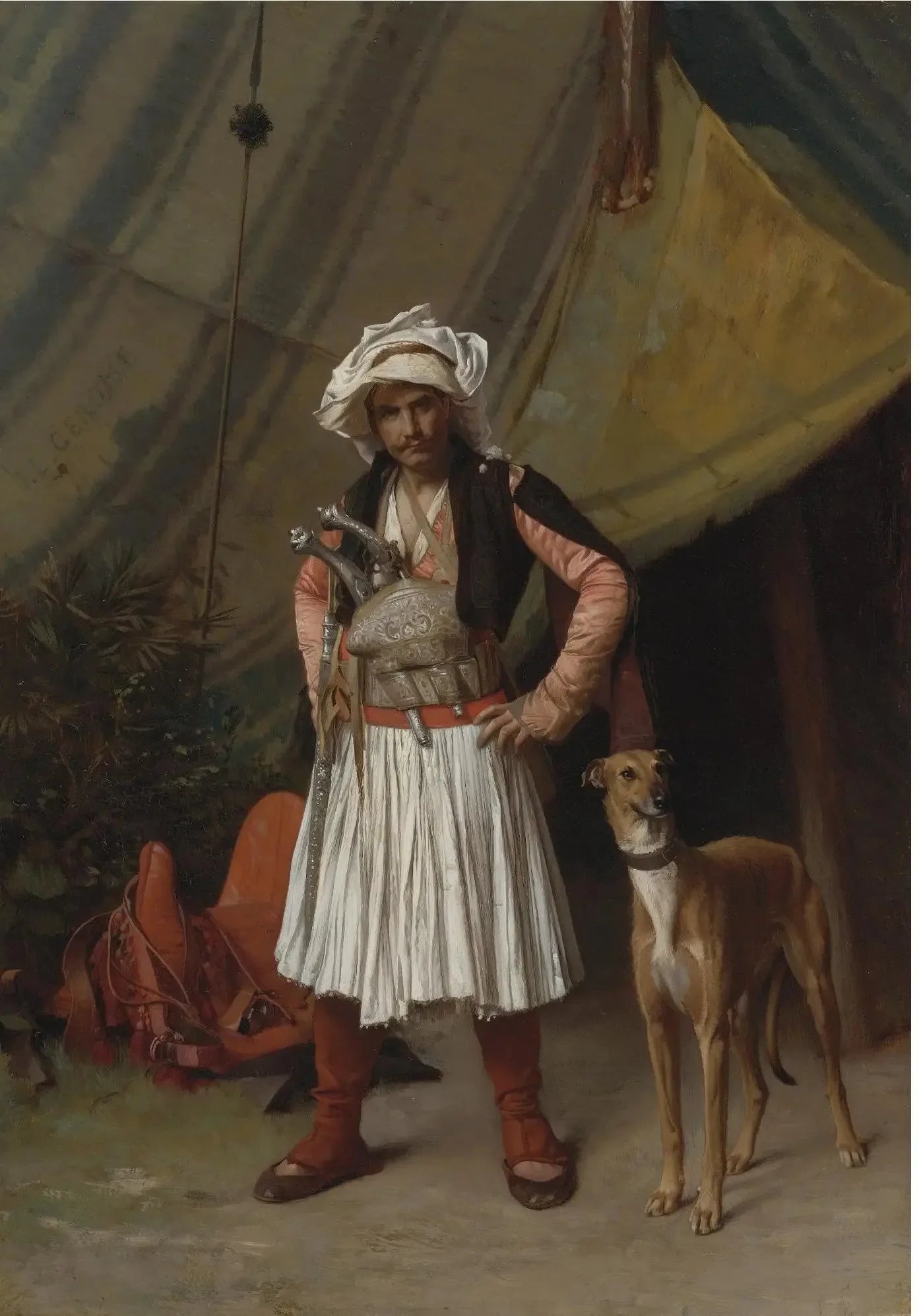 Un Arnaut - Jean-Léon Gérôme image 1 reproduction artisanale de tableau