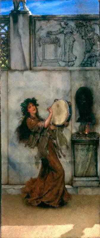Un autel de jardin - Lawrence Alma-Tadema image 1 tableau peint à l’huile sur toile