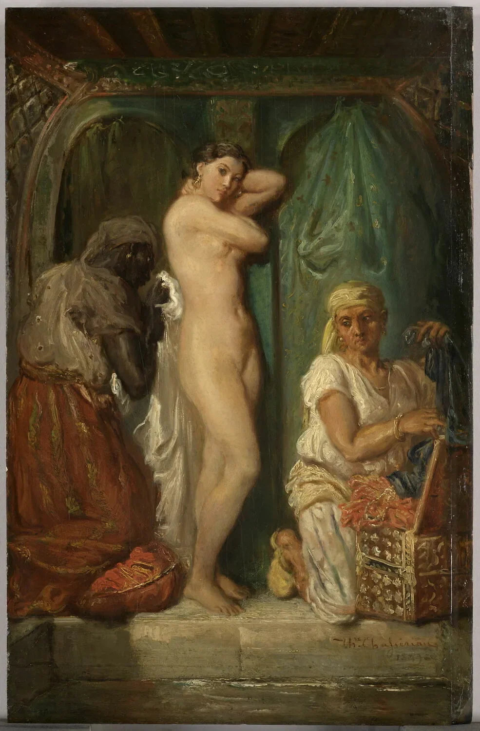 Un bain au sérail - Théodore Chassériau image 1 reproduction réalisée par Alpha Reproduction