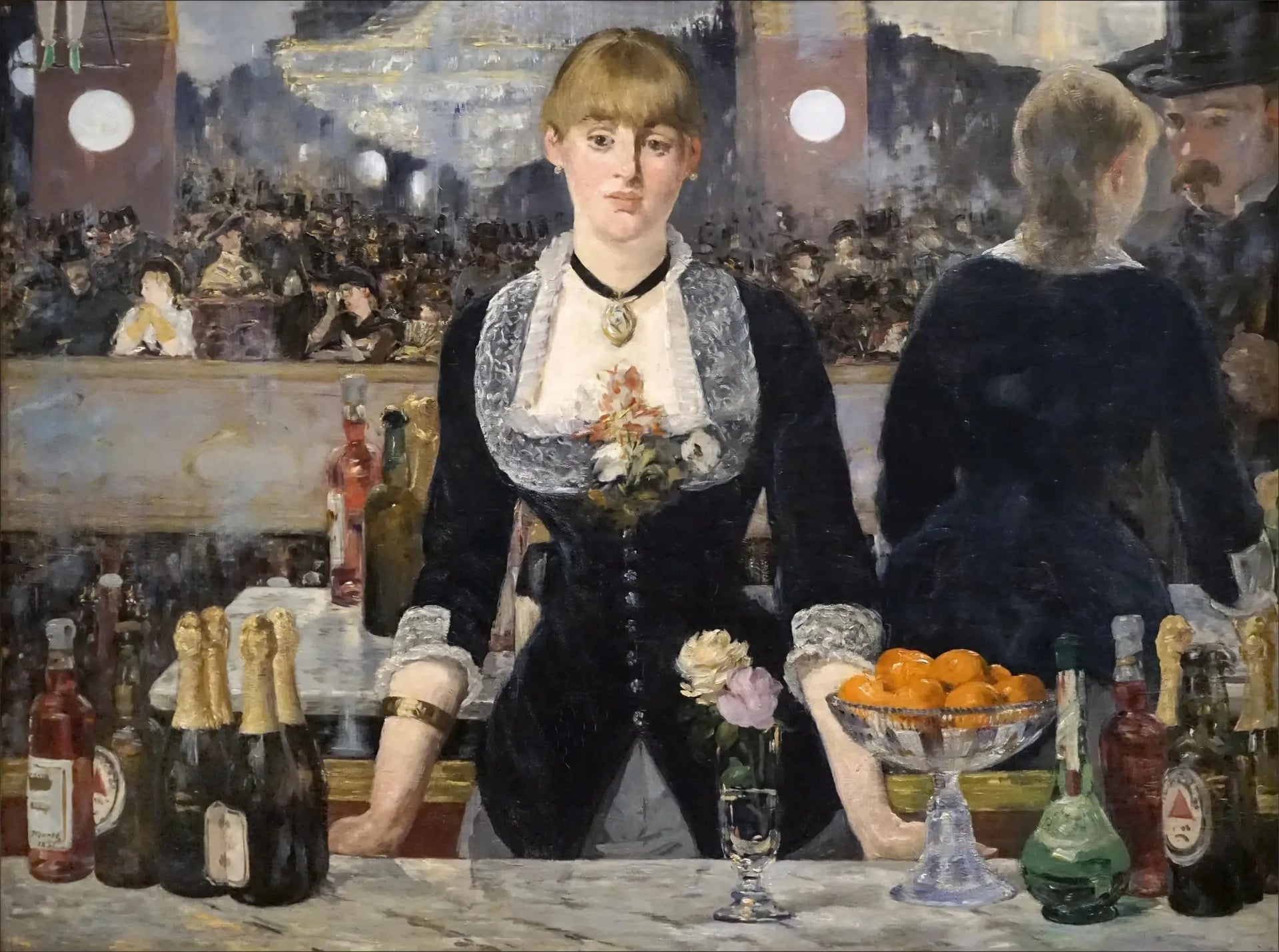 Un bar aux Folies Bergère - Édouard Manet image 1 copie de tableau peinte à la main