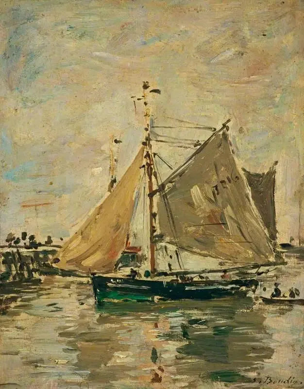 Un bateau de pêche, Trouville - Eugène Boudin