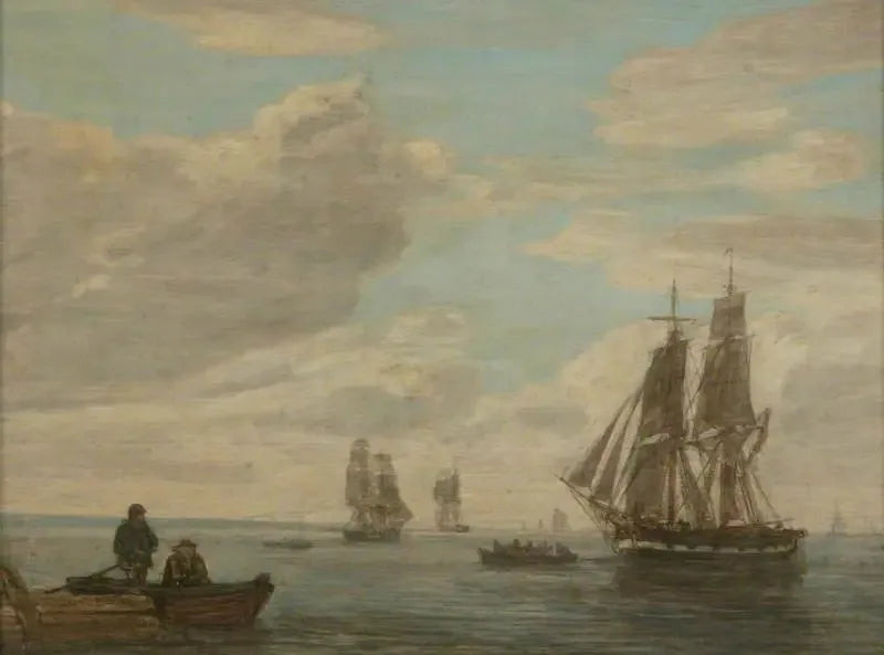 Un calme - Eugène Boudin image 1 reproduction de peinture à l’huile
