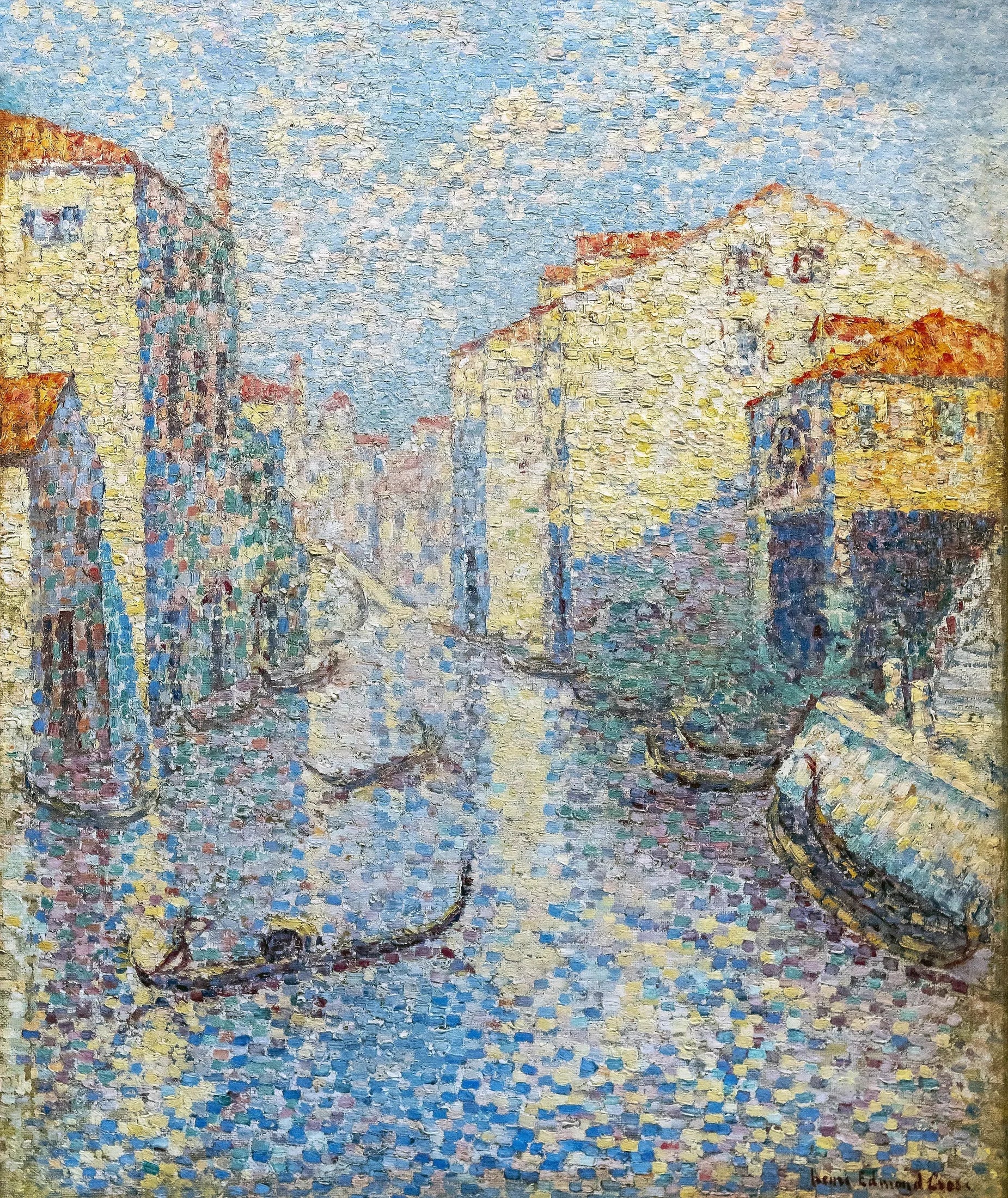 Un canal à Venise - Henri-Edmond Cross image 1 copie de tableau peinte à la main