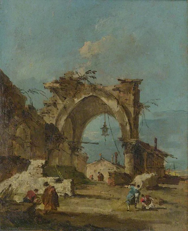 Un caprice avec une arche en ruine - Francesco Guardi image 1 reproduction d’œuvre d’art à l’huile