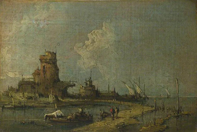 Un caprice de ruine - Francesco Guardi image 1 copie de tableau peinte à la main