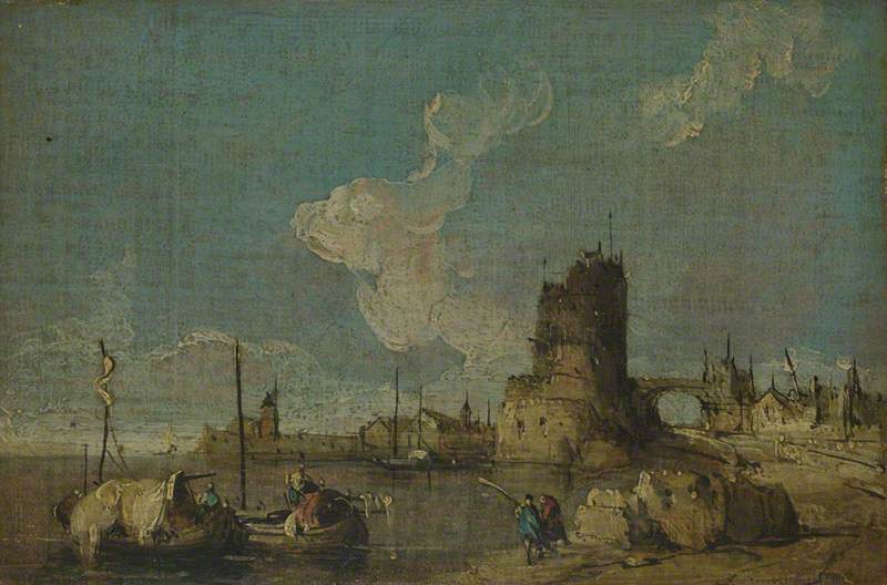 Un caprice de ruine - Francesco Guardi image 1 tableau peint à l’huile sur toile