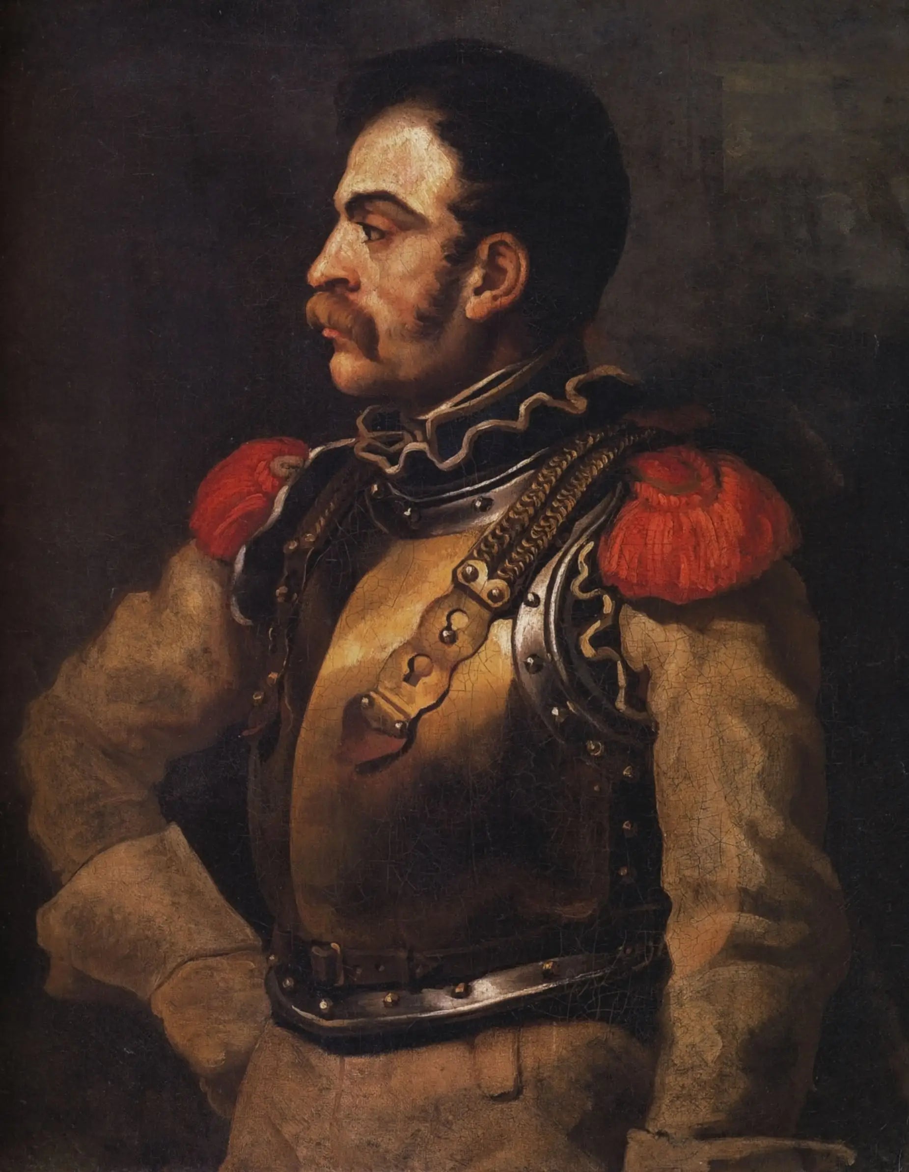 Un carabinier - Théodore Géricault image 1 reproduction de peinture à l’huile