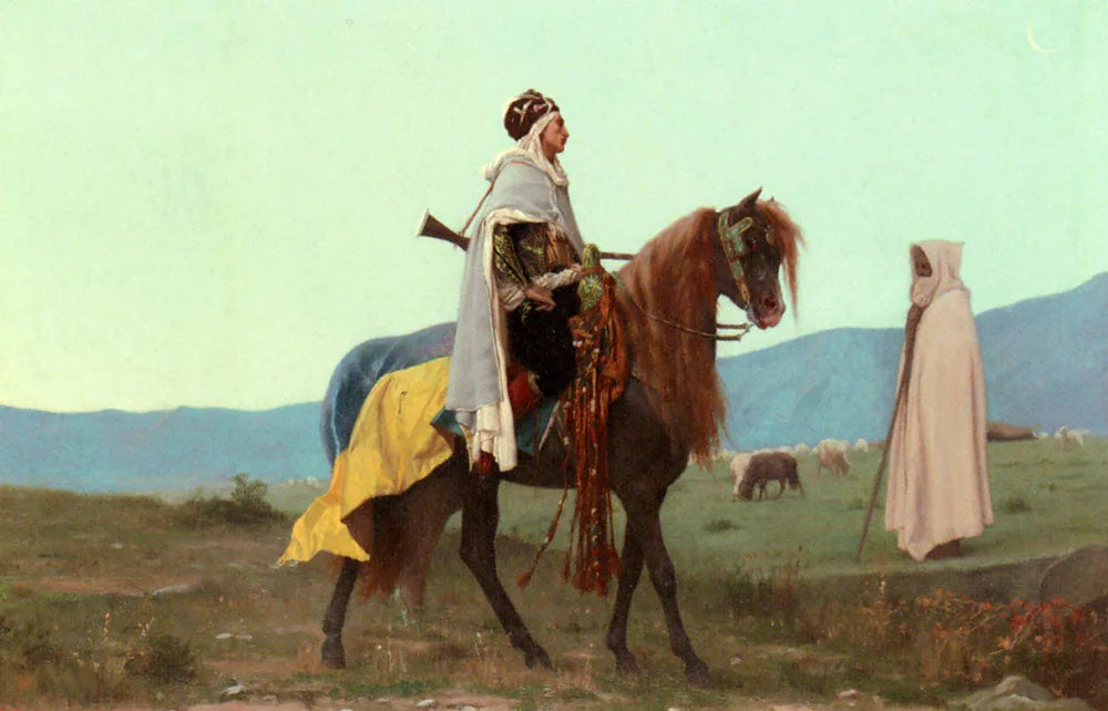 Un cavalier arabe - Gustave Boulanger image 1 reproduction de peinture à l’huile