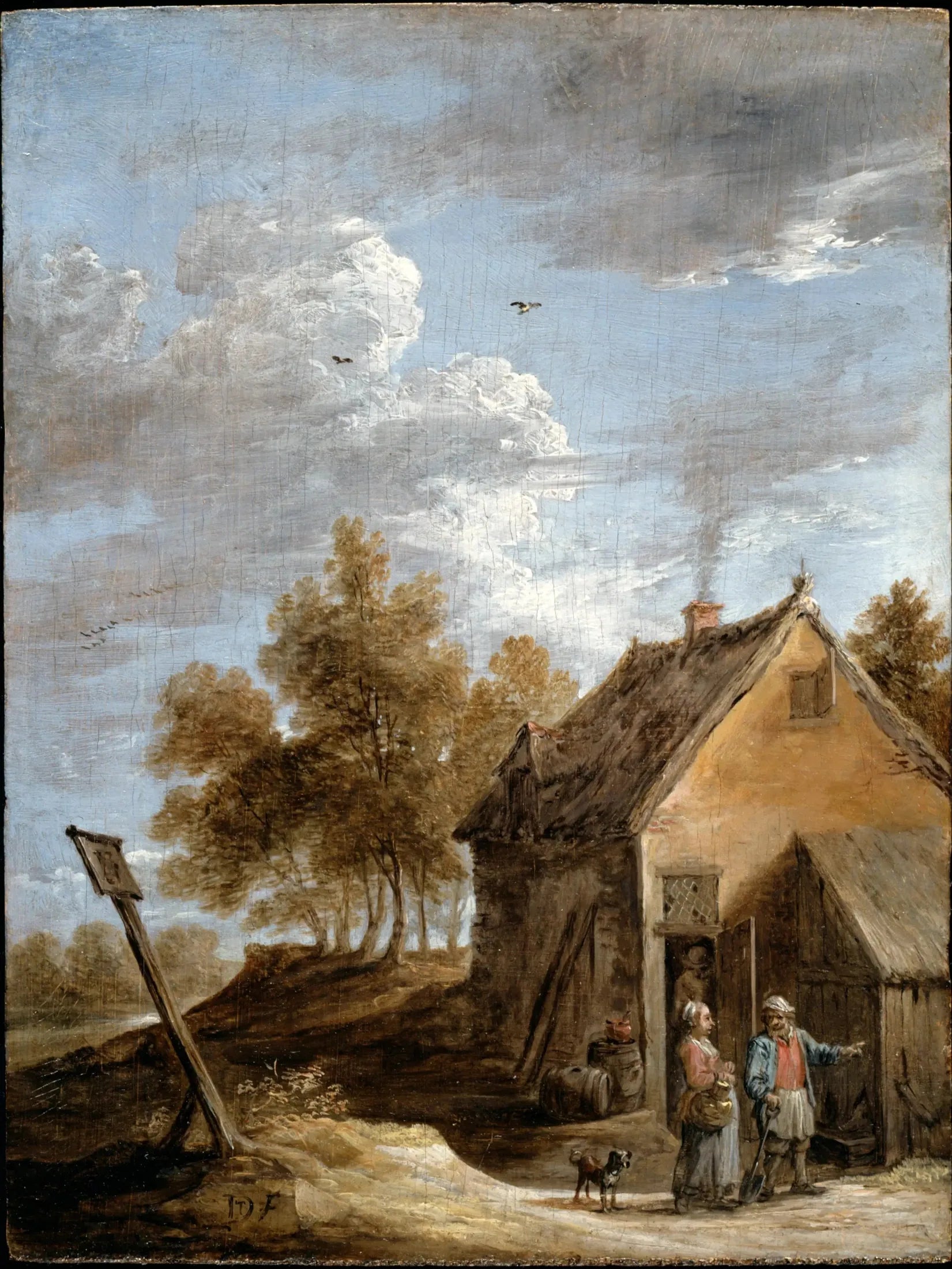 Un chalet - David Teniers le Jeune image 1 tableau peint à l’huile sur toile