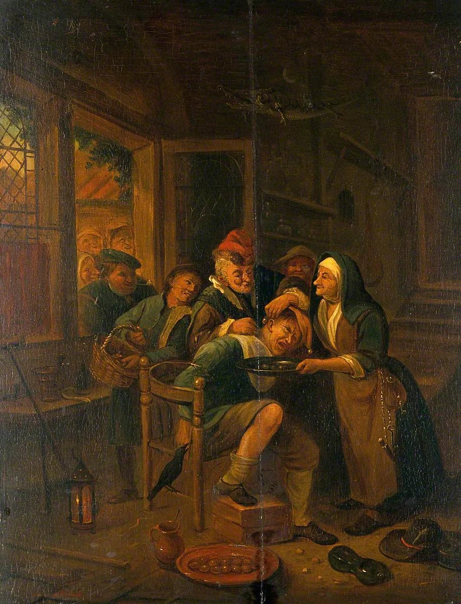 Un chirurgien enlevant des pierres de tête - Jan Steen image 1 reproduction d’œuvre d’art à l’huile