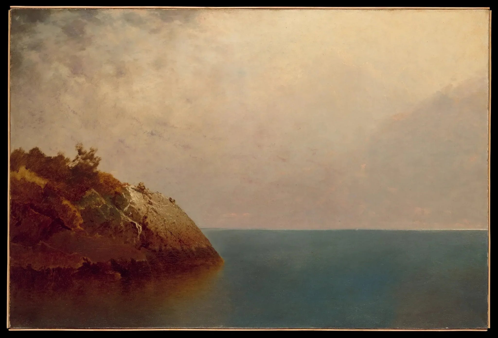 Un ciel brumeux - John Frederick Kensett image 1 copie de tableau peinte à la main