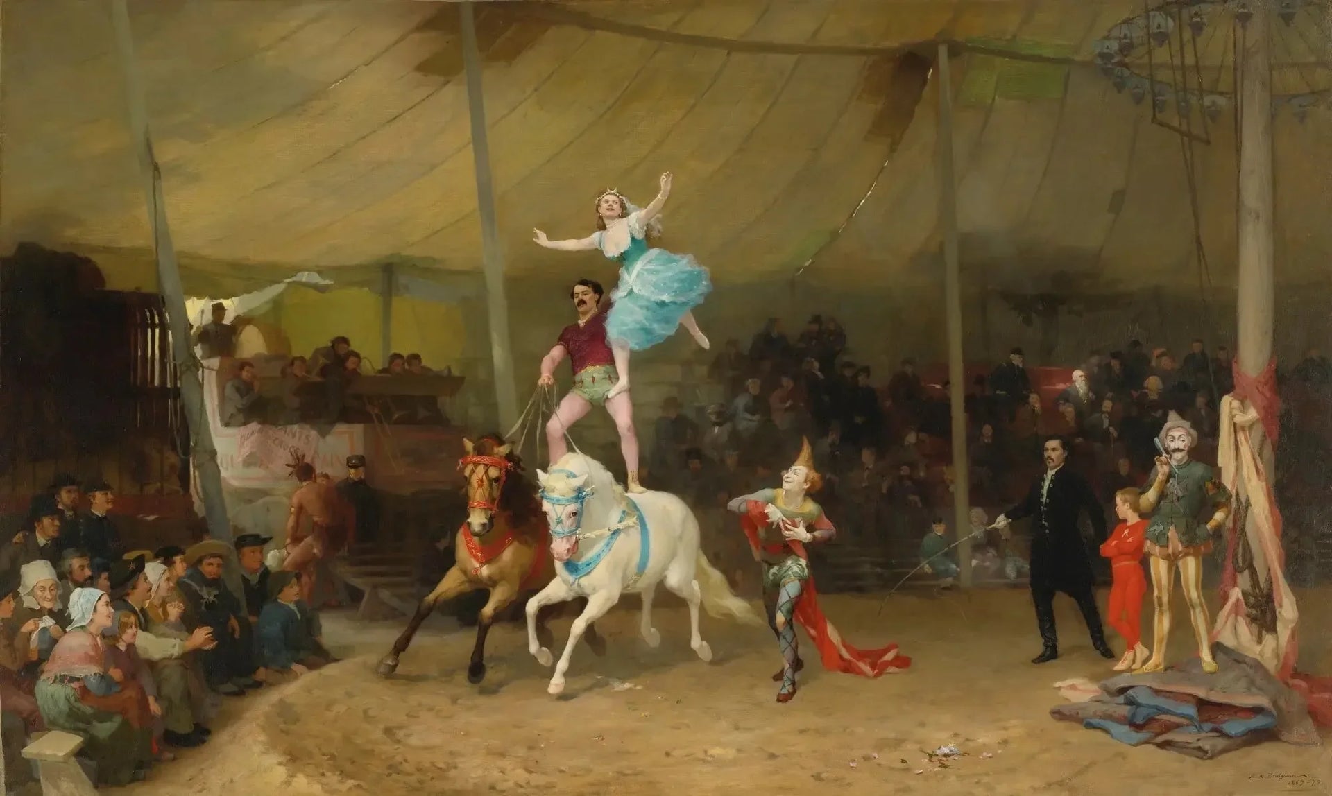 Un Cirque En Province - Frederick Arthur Bridgman image 1 reproduction de peinture à l’huile