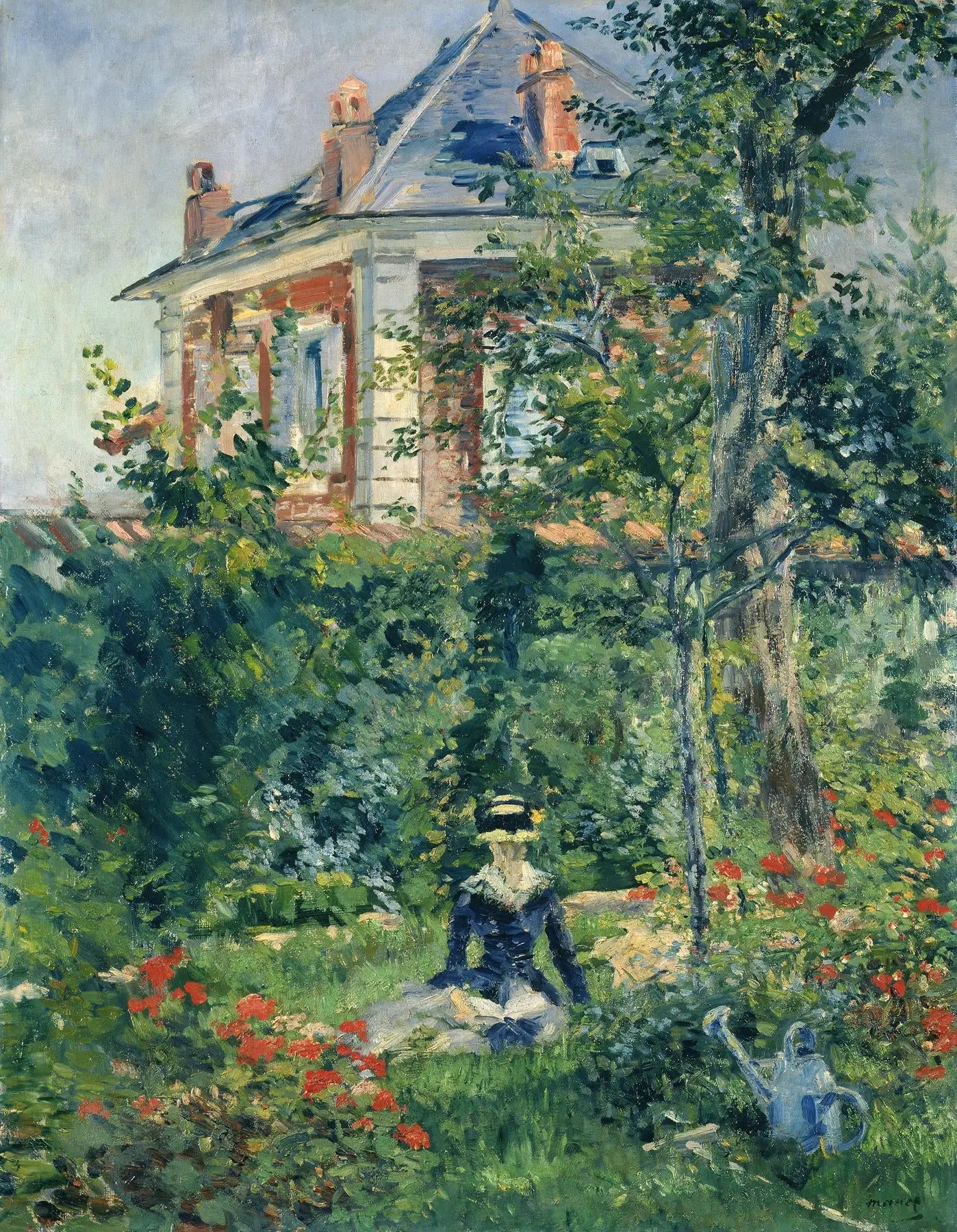Un Coin du jardin de Bellevue - Édouard Manet image 1 tableau peint à l’huile sur toile