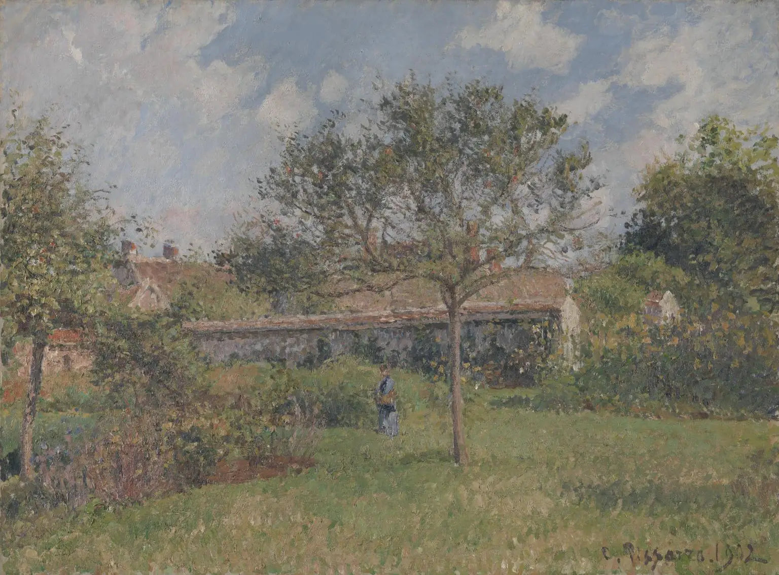 Un Coin du pré à Eragny - Camille Pissarro image 1 reproduction d’œuvre d’art à l’huile