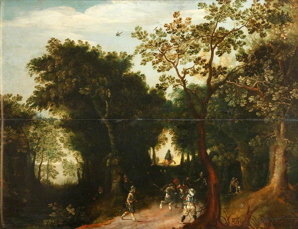 Un col où des voyageurs sont attaqués par des bandits - Salvator Rosa image 1 tableau peint à l’huile sur toile