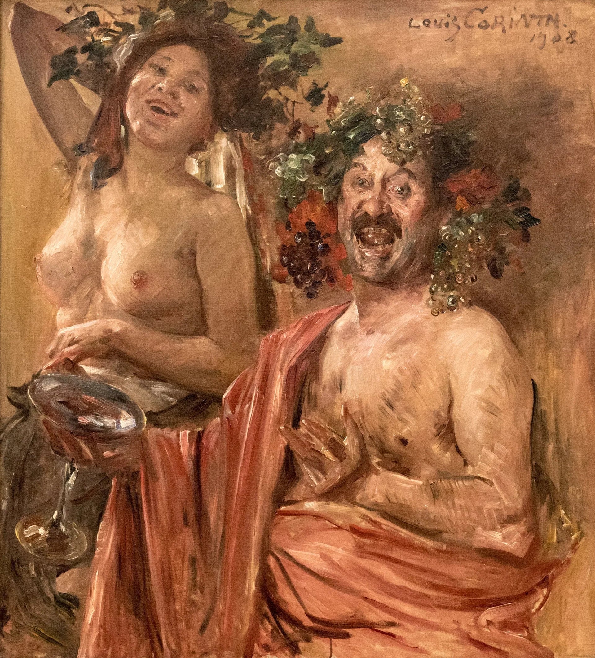 Un couple bacchanal - Lovis Corinth image 1 reproduction de peinture à l’huile