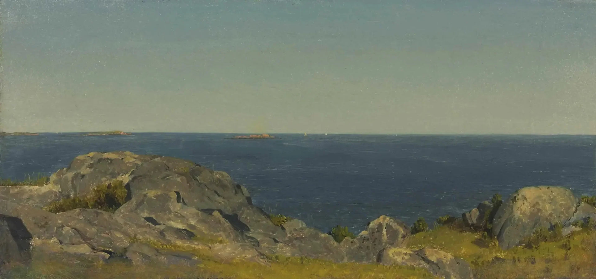 Un croquis à Manchester, Massachusetts - Sanford Robinson Gifford image 1 tableau peint à l’huile sur toile