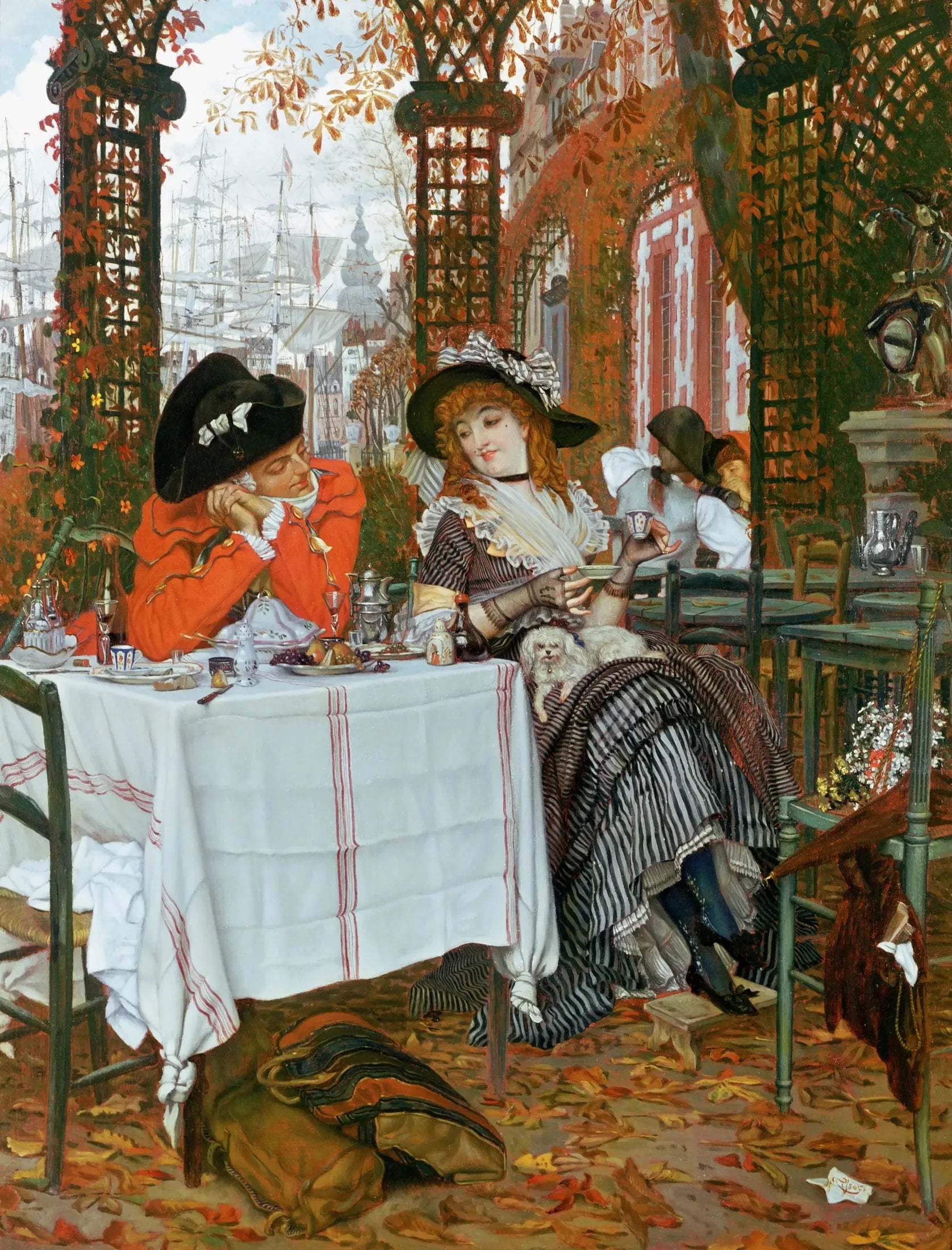Un Déjeuner - James Tissot image 1 reproduction artisanale de tableau