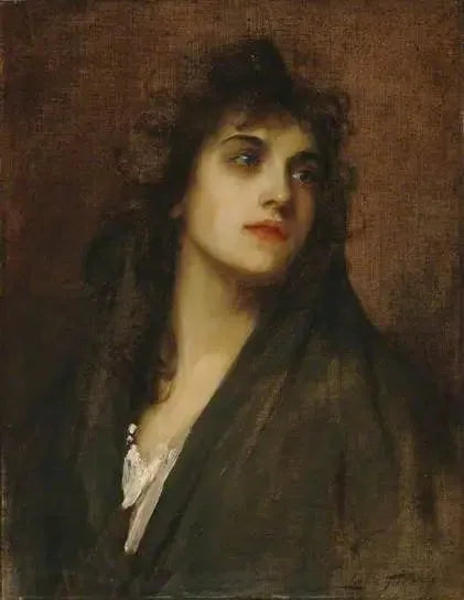 Un dévot - Luke Fildes image 1 copie de tableau peinte à la main