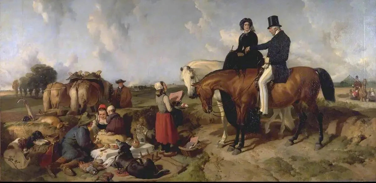 Un dialogue à Waterloo - Edwin Henry Landseer image 1 reproduction artisanale de tableau
