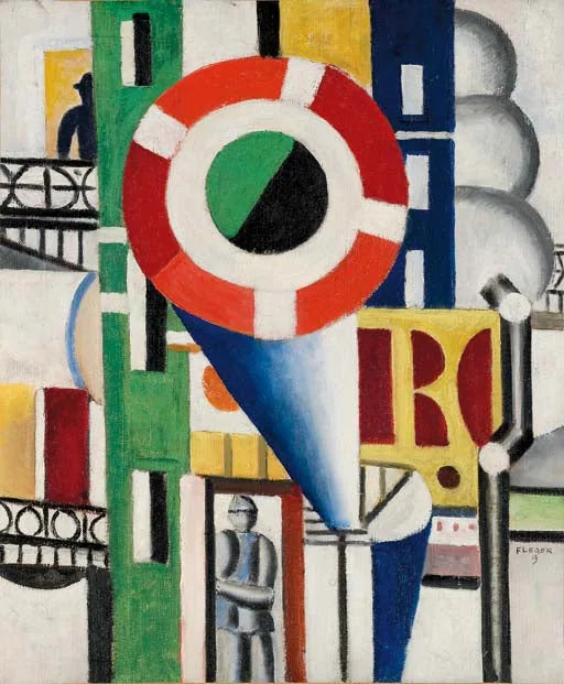 Un disque dans la ville - Fernand Léger image 1 reproduction artisanale de tableau