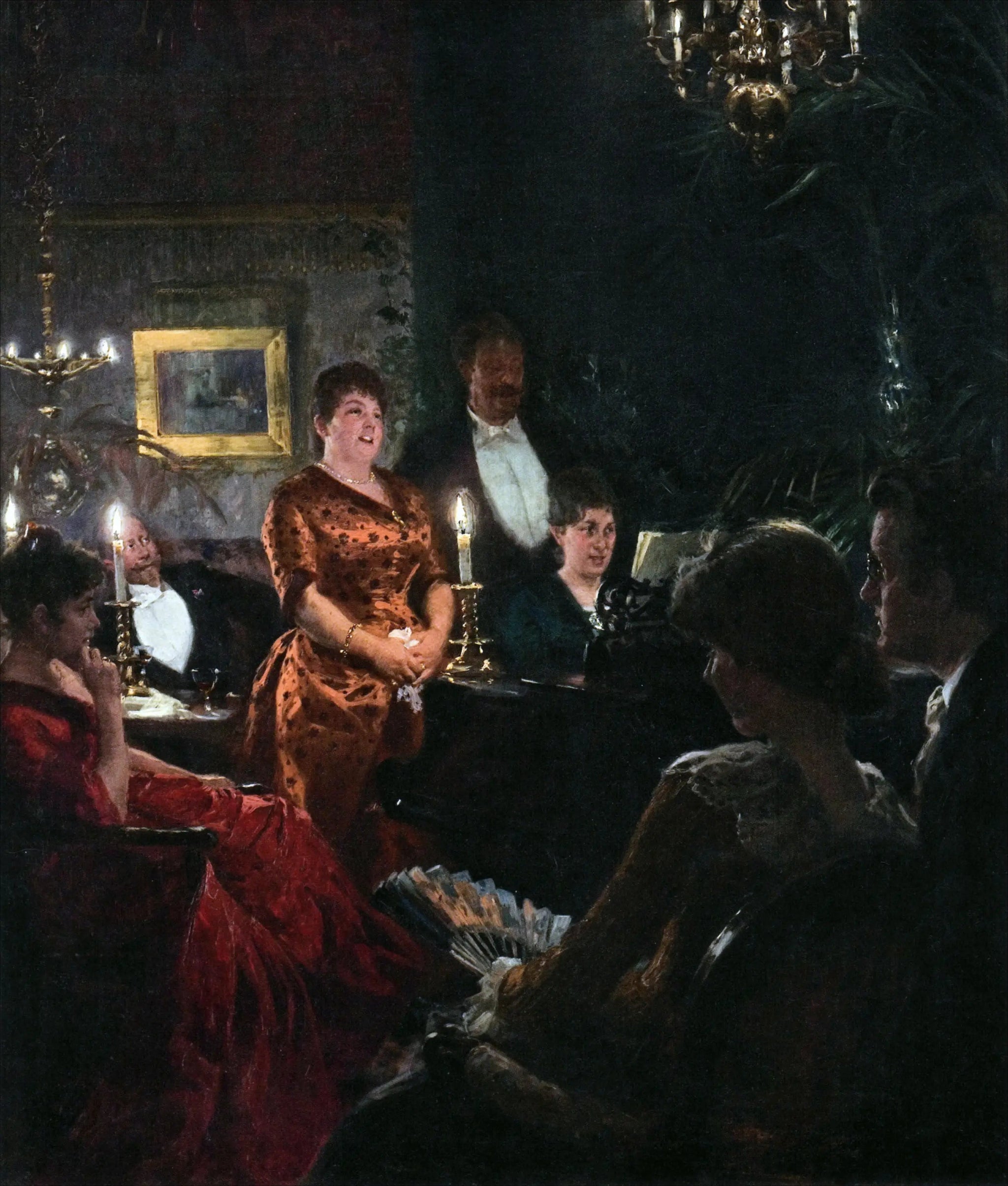 Un duo - Peder Severin Krøyer image 1 reproduction artisanale de tableau