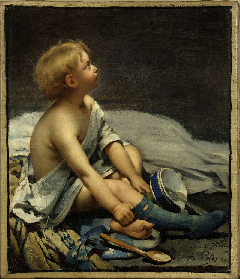 Un enfant dans la mansarde - Fernand Pelez