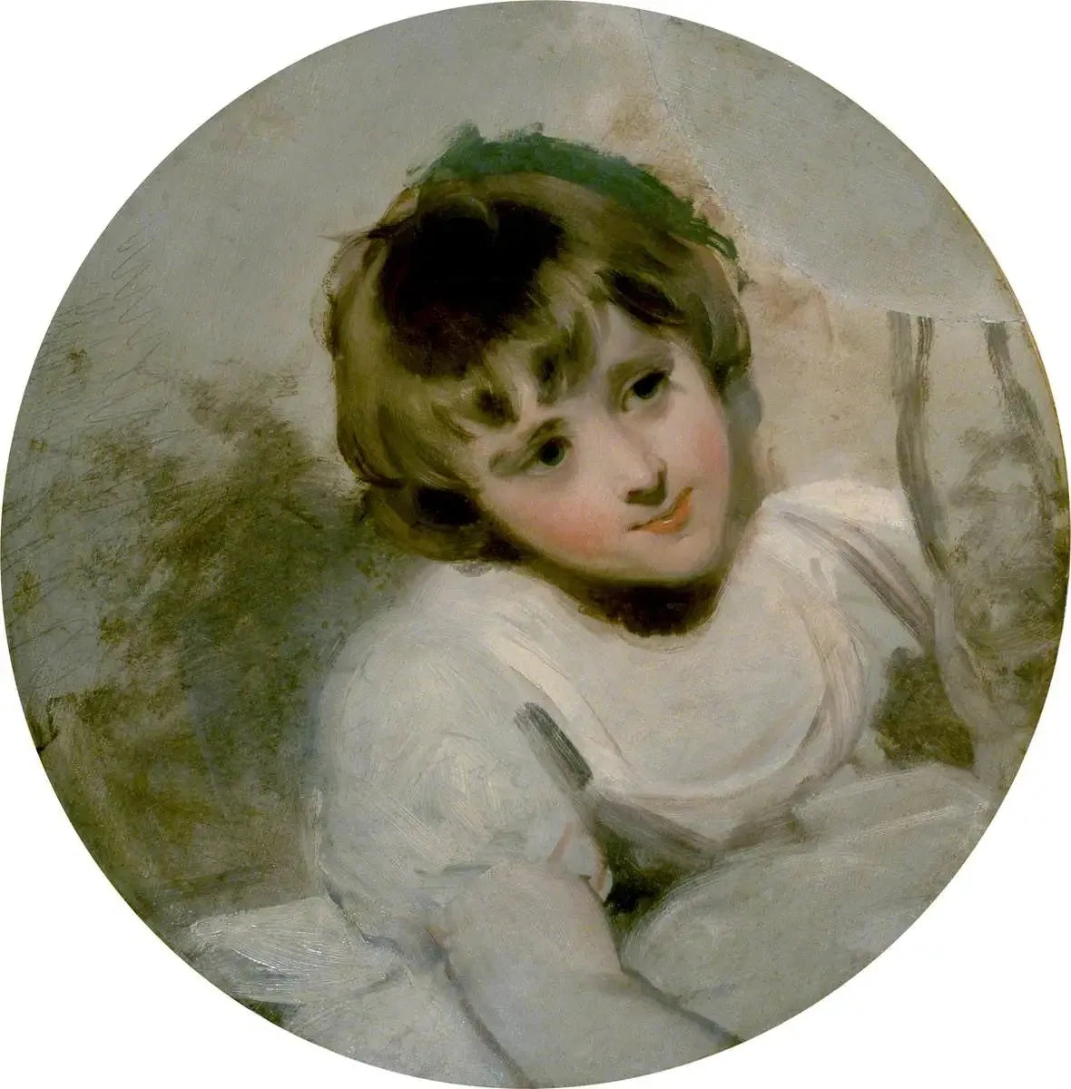 Un enfant - Thomas Lawrence image 1 copie peinte à la main à l’huile