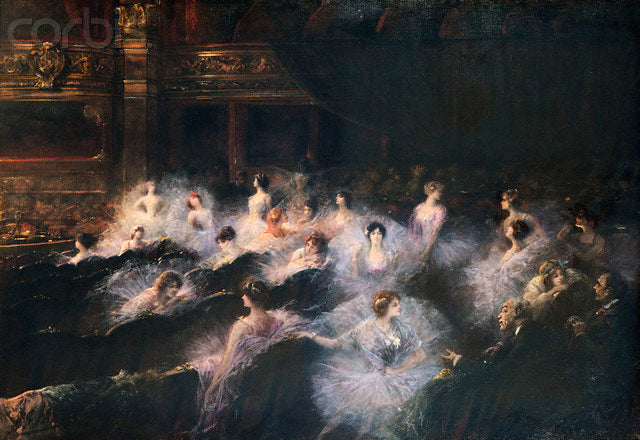 Un entracte à l'Opéra - Georges Clairin image 1 reproduction d’œuvre d’art à l’huile